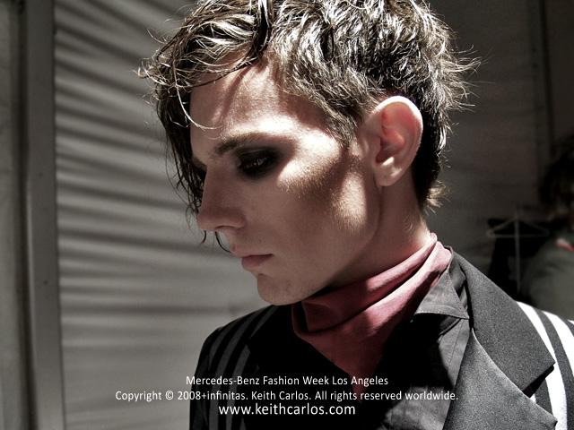 Elmer Ave backstage at Mercedes-Benz Fashion Week Los Angeles 2008